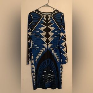 Womens Blue Aztec style dress. Size XL